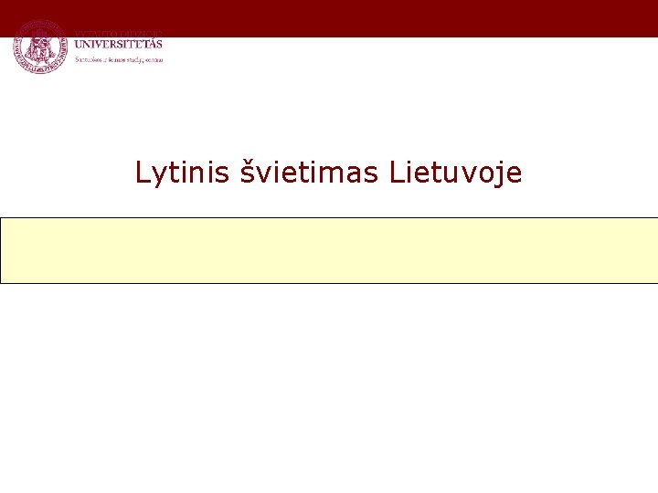 Lytinis švietimas Lietuvoje 