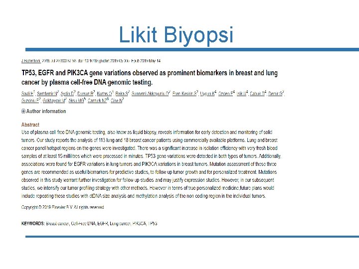 Likit Biyopsi 