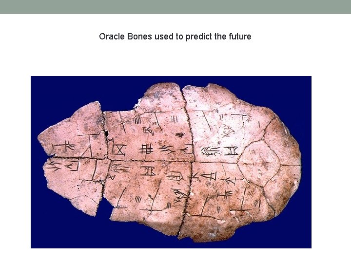 Oracle Bones used to predict the future 