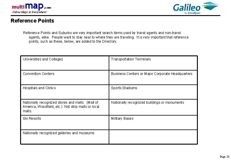 multi map. com Online Maps to Everywhere! Reference Points and Suburbs are very important
