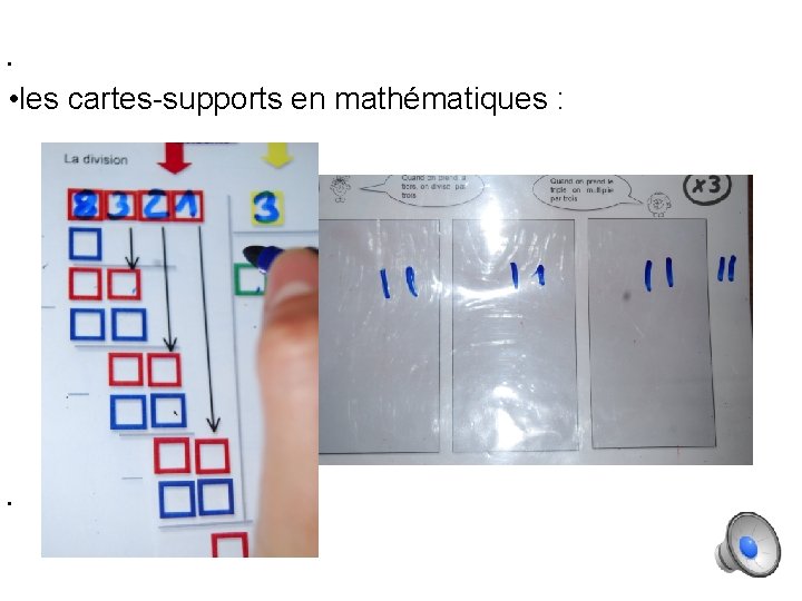  • • les cartes-supports en mathématiques : • 