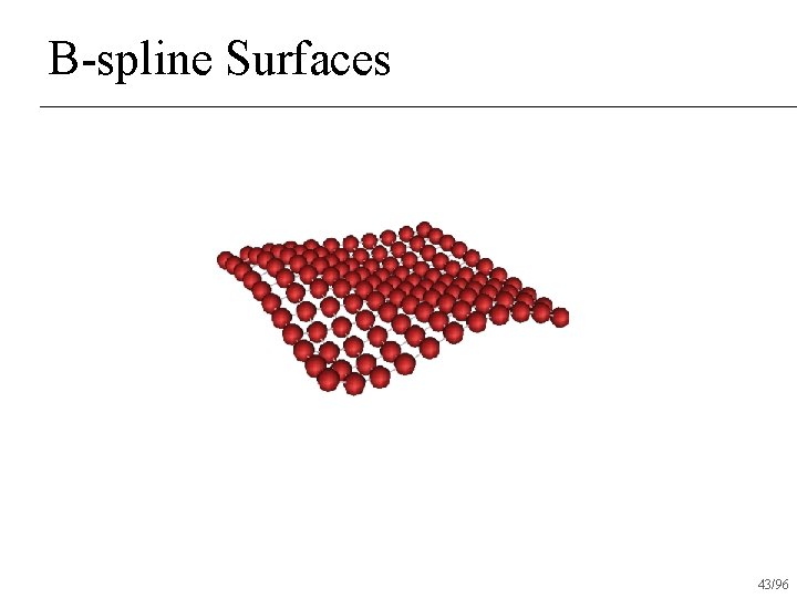 B-spline Surfaces 43/96 