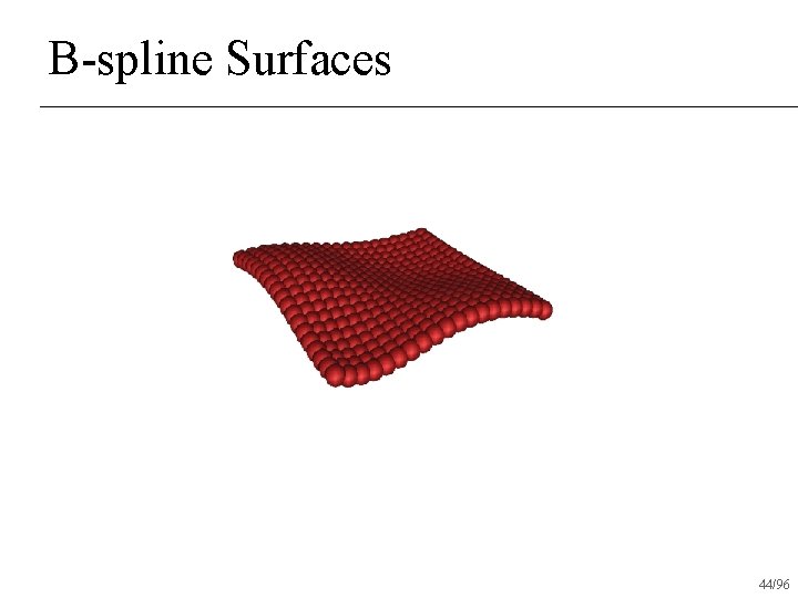 B-spline Surfaces 44/96 