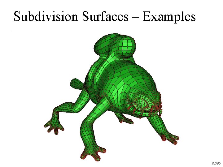 Subdivision Surfaces – Examples 82/96 