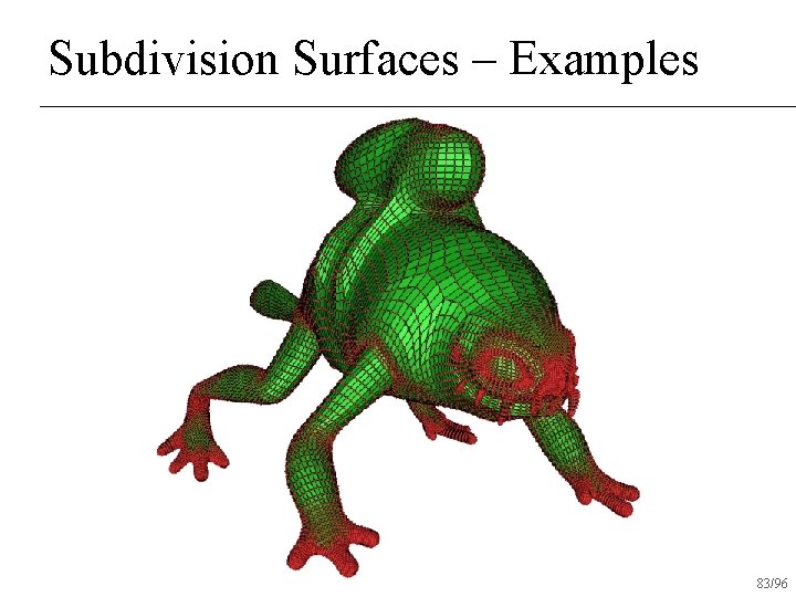 Subdivision Surfaces – Examples 83/96 