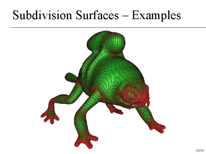 Subdivision Surfaces – Examples 84/96 