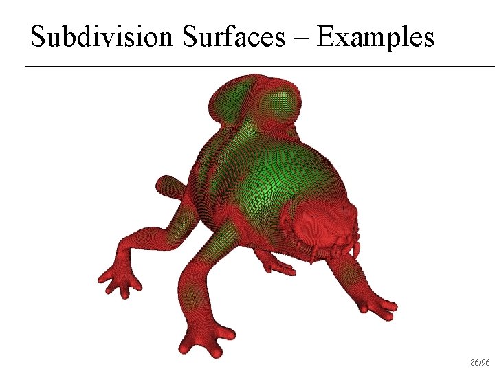 Subdivision Surfaces – Examples 86/96 