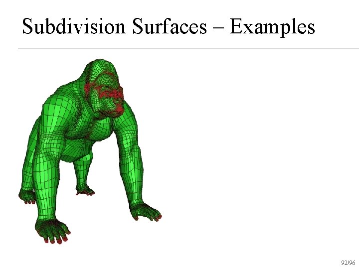 Subdivision Surfaces – Examples 92/96 