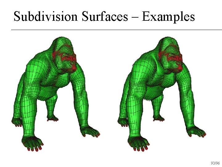 Subdivision Surfaces – Examples 93/96 