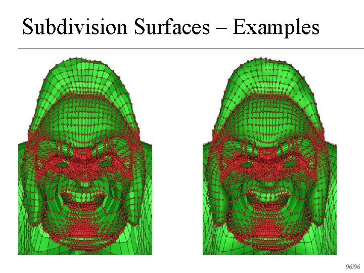 Subdivision Surfaces – Examples 96/96 