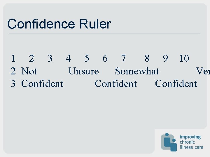 Confidence Ruler 1 2 3 4 5 6 7 8 9 10 2 Not Confidence Ruler 1 2 3 4 5 6 7 8 9 10 2 Not