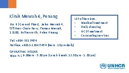 Klinik Mewah 6, Penang No. 6 (Ground Floor), Jalan Mewah 4, Off New Chain