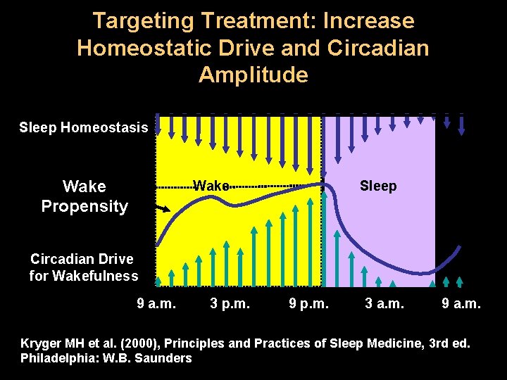 Targeting Treatment: Increase Homeostatic Drive and Circadian Amplitude Sleep Homeostasis Wake Propensity Wake Sleep Targeting Treatment: Increase Homeostatic Drive and Circadian Amplitude Sleep Homeostasis Wake Propensity Wake Sleep