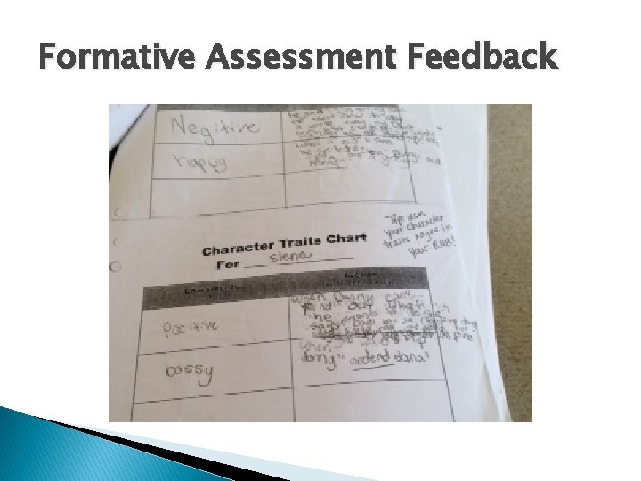 Formative Assessment Feedback 