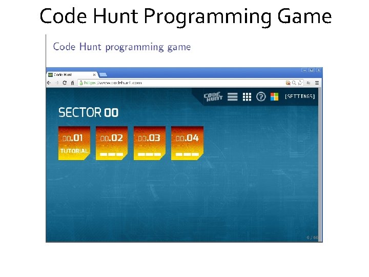 Code Hunt Programming Game 