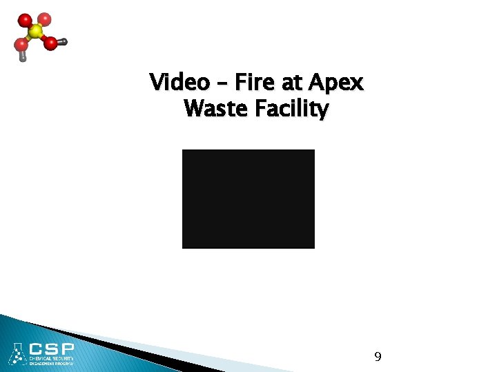 Video – Fire at Apex Waste Facility 9 