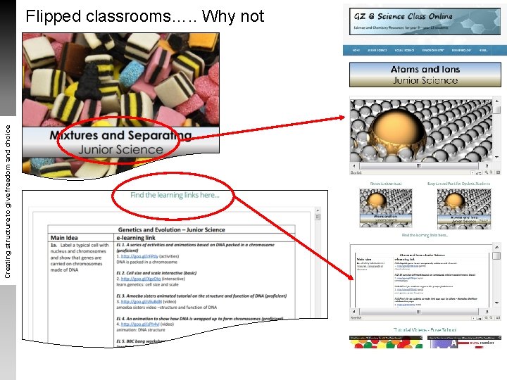 Creating structure to give freedom and choice Flipped classrooms…. . Why not Creating structure to give freedom and choice Flipped classrooms…. . Why not