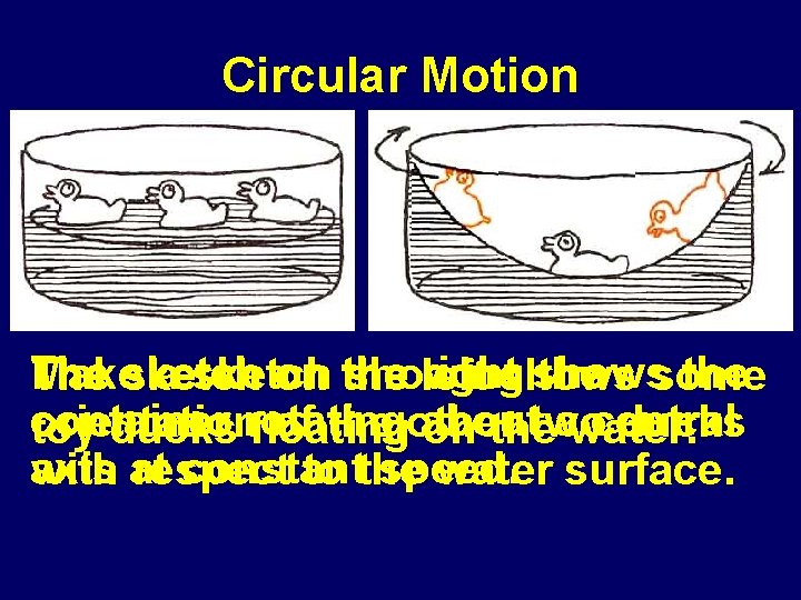 Circular Motion The on the right shows the Makesketch a sketch showing the some