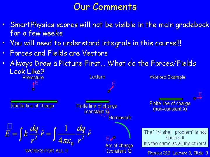 Our Comments • Smart. Physics scores will not be visible in the main gradebook