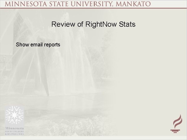 Review of Right. Now Stats Show email reports 