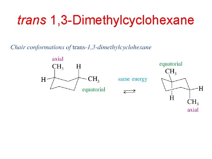 trans 1, 3 -Dimethylcyclohexane 