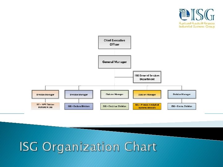 ISG Organization Chart 