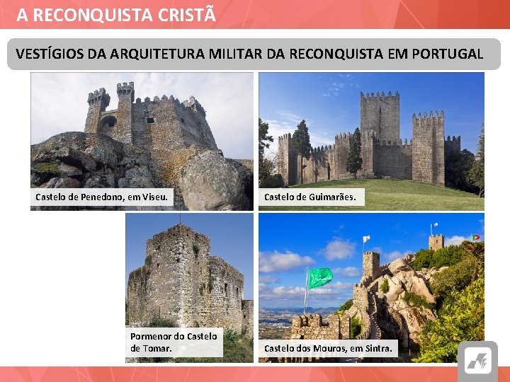 A RECONQUISTA CRISTÃ VESTÍGIOS DA ARQUITETURA MILITAR DA RECONQUISTA EM PORTUGAL Castelo de Penedono,