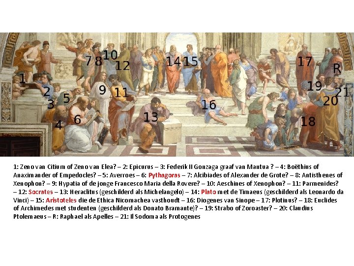 1: Zeno van Citium of Zeno van Elea? – 2: Epicurus – 3: Federik