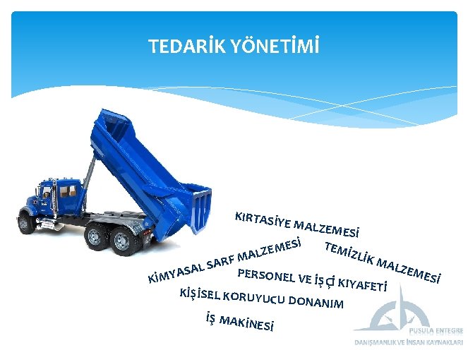 TEDARİK YÖNETİMİ KIRTASİ YE MALZ RF SA L A S YA ESİ M E