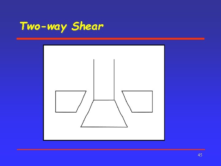 Two-way Shear 45 