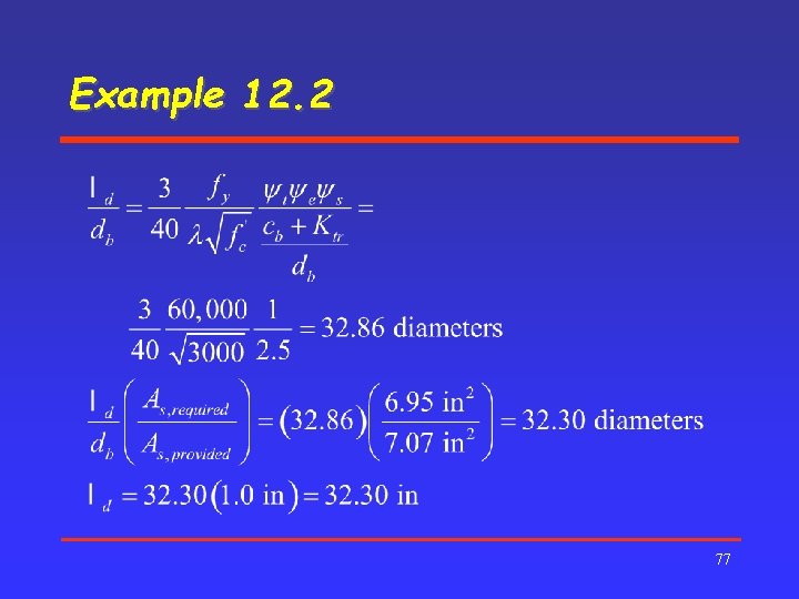 Example 12. 2 77 