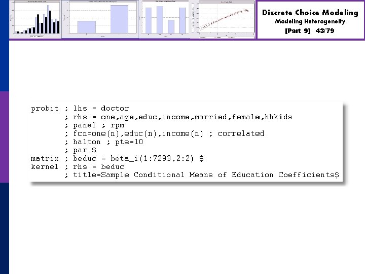 Discrete Choice Modeling Heterogeneity [Part 9] 43/79 