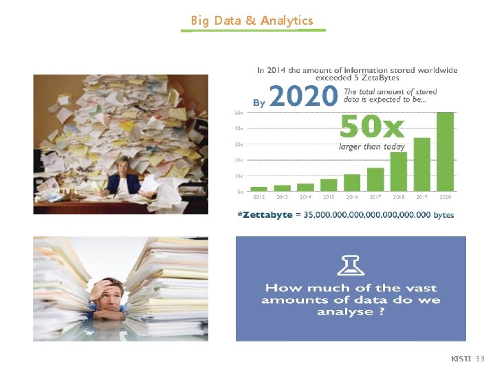 Big Data & Analytics KISTI 33 33 