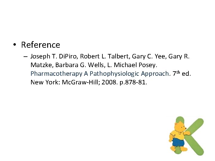  • Reference – Joseph T. Di. Piro, Robert L. Talbert, Gary C. Yee,