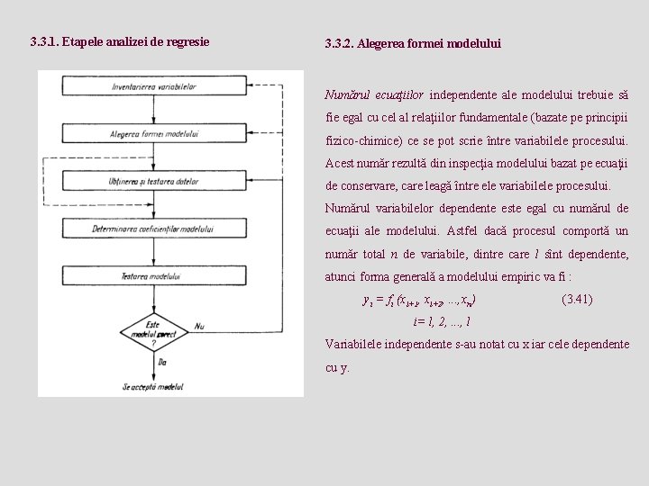  3. 3. 1. Etapele analizei de regresie 3. 3. 2. Alegerea formei modelului