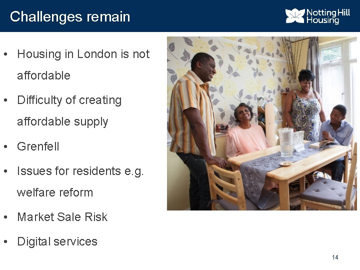 Challenges remain • Housing in London is not affordable • Difficulty of creating affordable