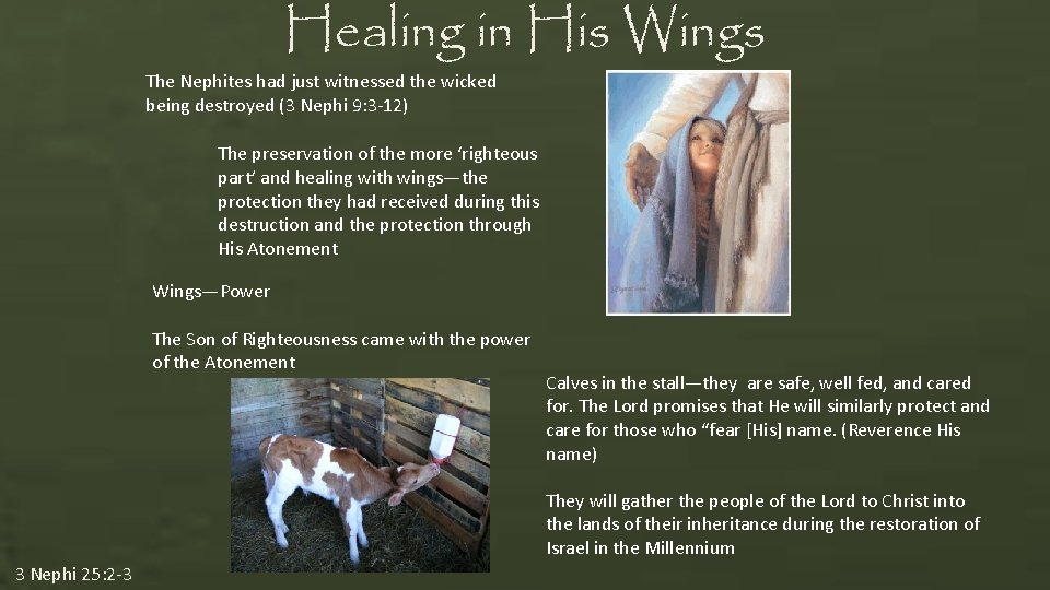 Healing in His Wings The Nephites had just witnessed the wicked being destroyed (3 Healing in His Wings The Nephites had just witnessed the wicked being destroyed (3