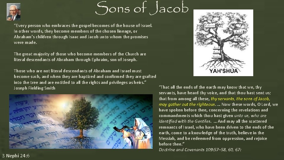 Sons of Jacob “Every person who embraces the gospel becomes of the house of Sons of Jacob “Every person who embraces the gospel becomes of the house of