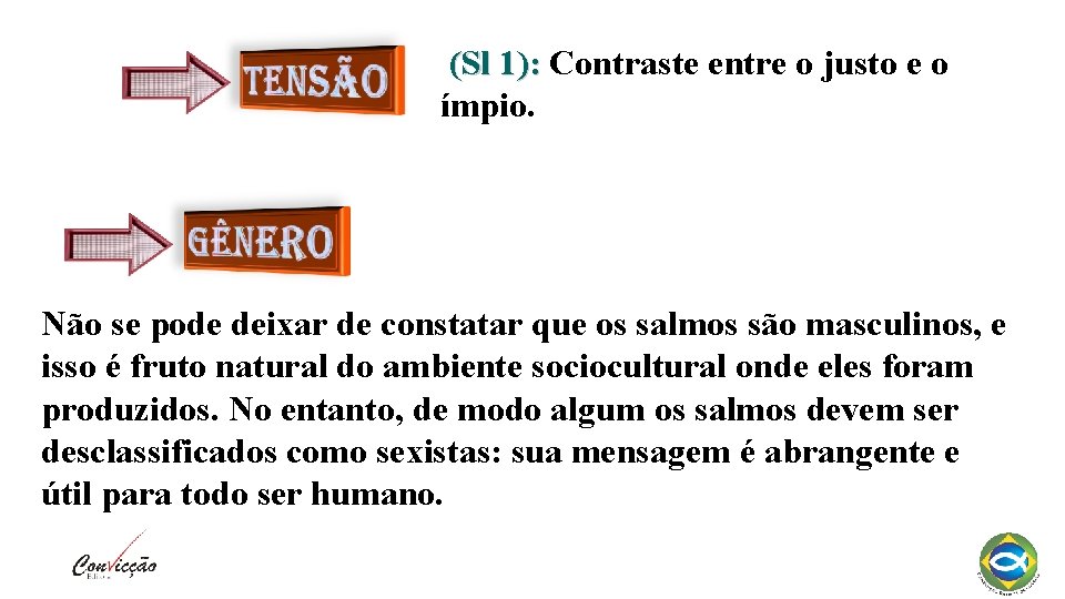 (Sl 1): Contraste entre o justo e o ímpio. Não se pode deixar de