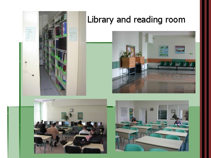 Library and reading room 