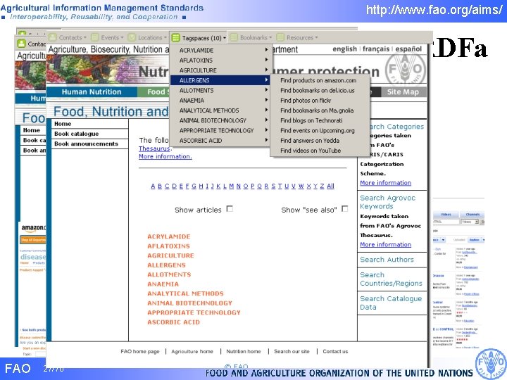 http: //www. fao. org/aims/ RDFa FAO 27/70 http: //www. fao. org/aims/ RDFa FAO 27/70