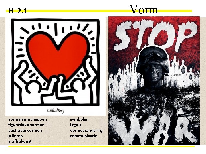 Vorm H 2. 1 vormeigenschappen figuratieve vormen abstracte vormen stileren graffitikunst symbolen logo’s vormverandering