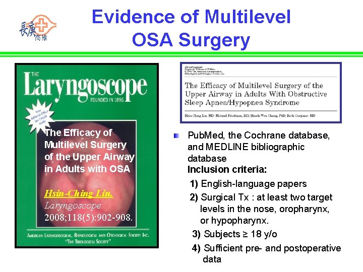 Evidence of Multilevel OSA Surgery The Efficacy of Multilevel Surgery of the Upper Airway