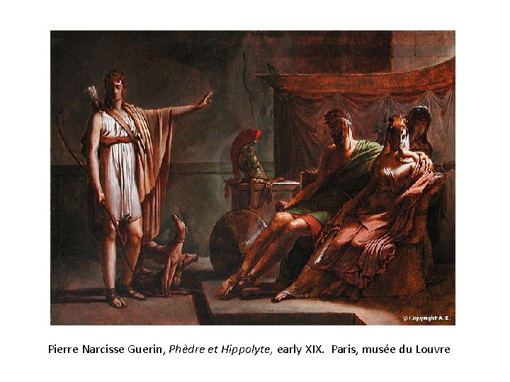 Pierre Narcisse Guerin, Phèdre et Hippolyte, early XIX. Paris, musée du Louvre 