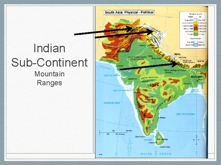 Indian Sub-Continent Mountain Ranges 