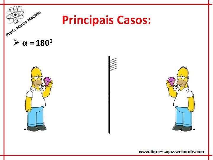 Principais Casos: Ø α = 1800 