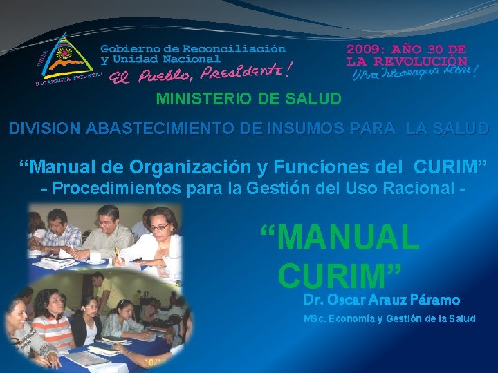 MINISTERIO DE SALUD DIVISION ABASTECIMIENTO DE INSUMOS PARA LA SALUD “Manual de Organización y