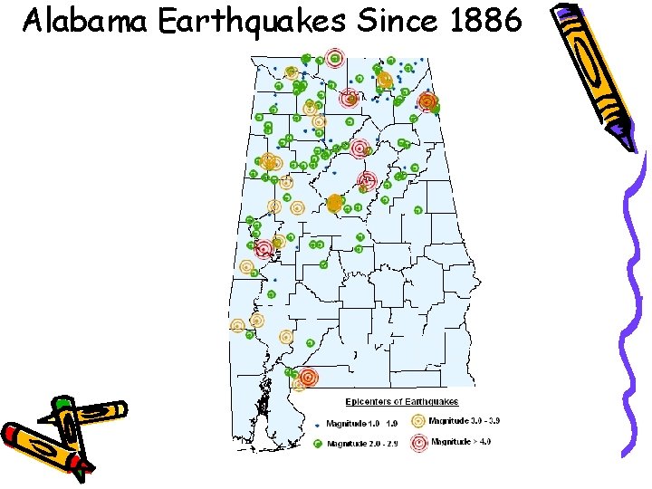 Alabama Earthquakes Since 1886 
