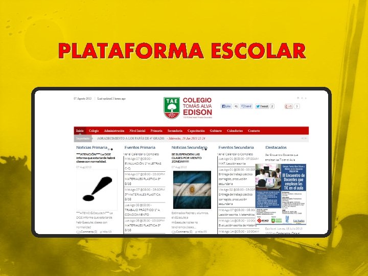 PLATAFORMA ESCOLAR 