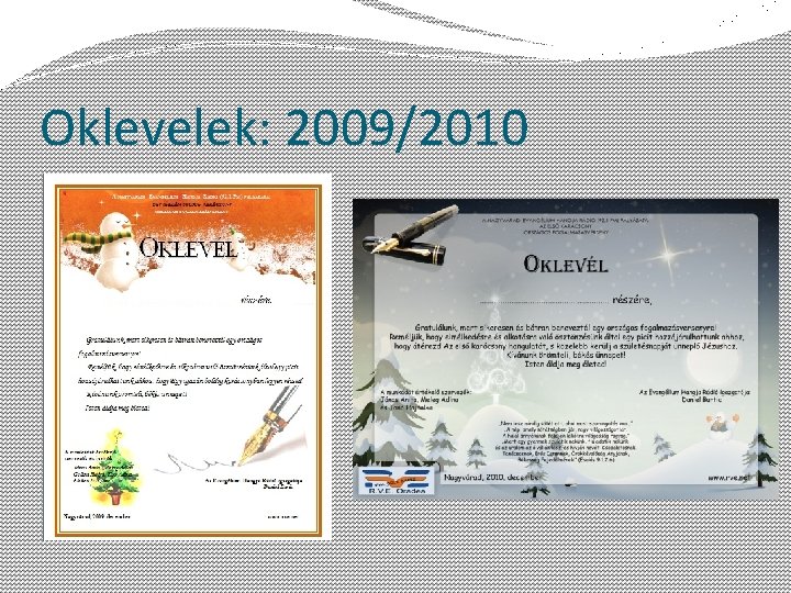 Oklevelek: 2009/2010 